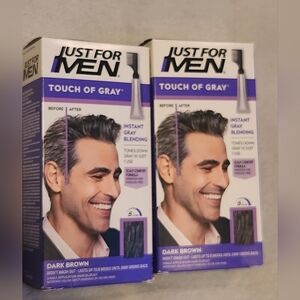 Touch of Gray Hair Color - Dark Brown